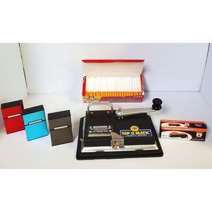 Top-O-Matic Cigarette Rolling Machine with Accessories